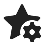 Star Settings SVG Icon